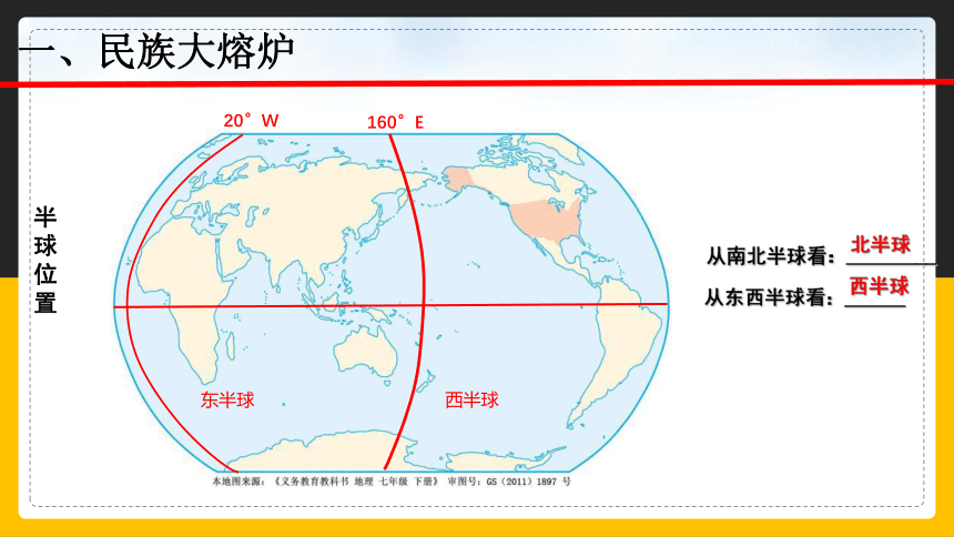 【精品课件】人教版2022年春地理七下 9.1美国（第1课时）(共21张PPT)