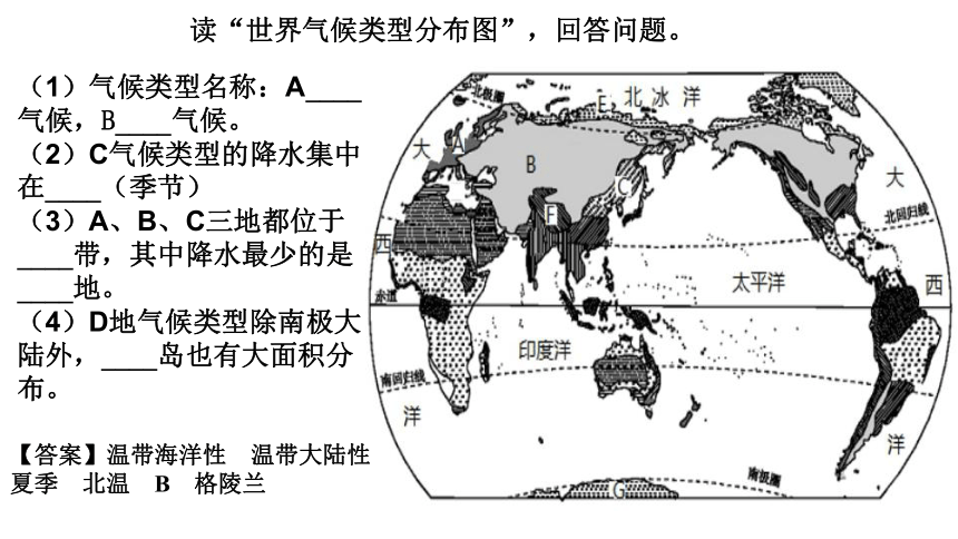 人教版中考地理三轮冲刺——读图训练（世界地理）课件（共49张PPT）