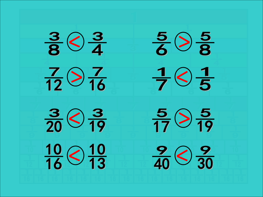3.3分数墙（比大小）（课件）-四年级上册数学沪教版(共34张PPT)