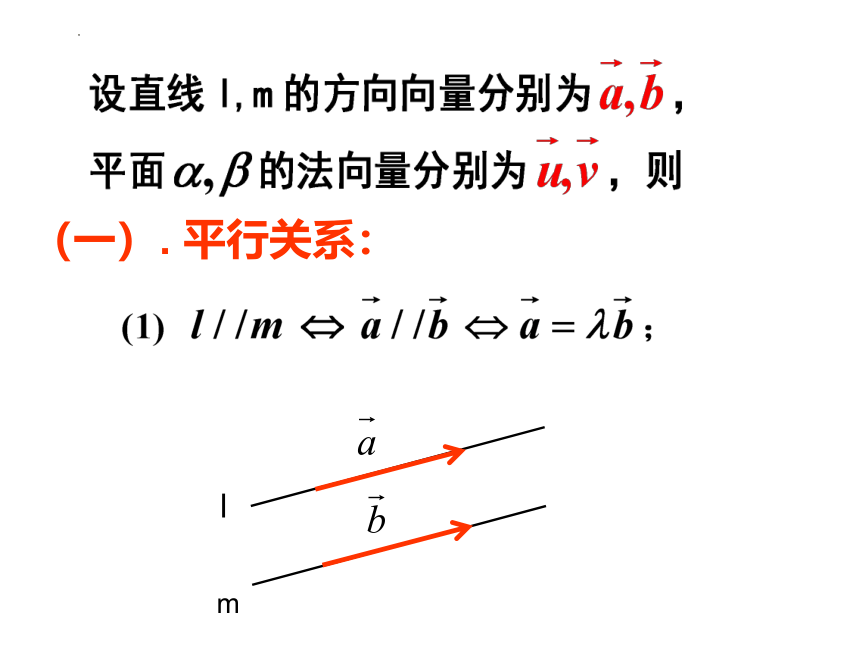 3.2.2-3.2.3空间向量的平行和垂直问题 课件（24张PPT）