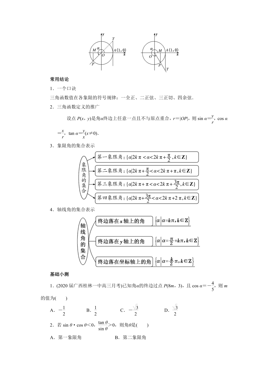 人教B版（2019）数学必修第三册综合复习：任意角、弧度制及任意角的三角函数学案（含答案）