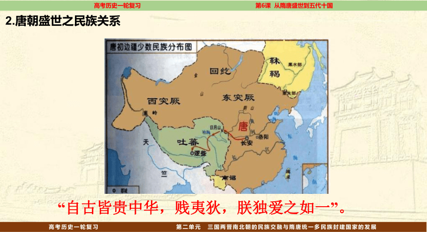 【高频考点聚焦】6.从隋唐盛世到五代十国 一轮复习课件(共30张PPT)