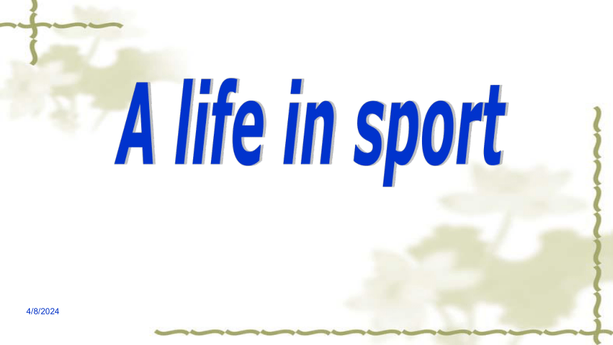 外研版  必修五  Module 5 The Great Sports Personality warming up and reading 教学课件 (共18张PPT)