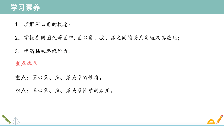 24.1.3 弧、弦、圆心角 课件（共17张PPT）