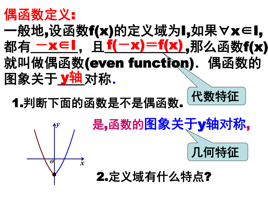 3.2.2函数的奇偶性(1) 课件（共23张PPT）