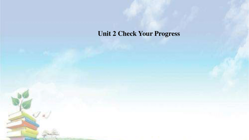Unit 2 Check Your Progress 课件2022-2023学年北师大版英语七年级上册(共18张PPT)