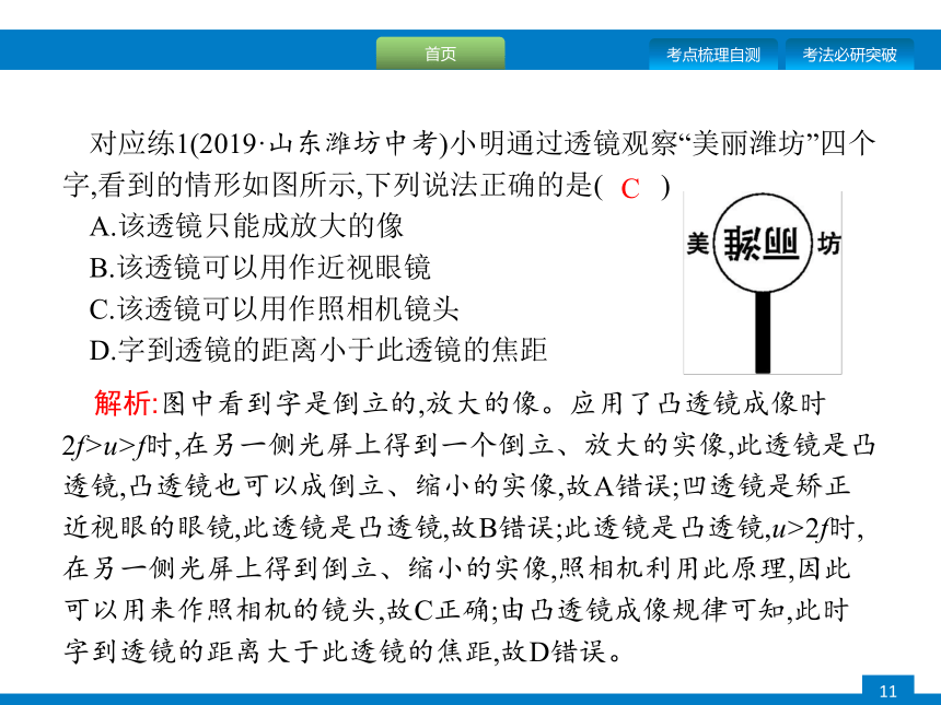 人教版中考物理三轮专项复习专项突破(二)　凸透镜成像课件