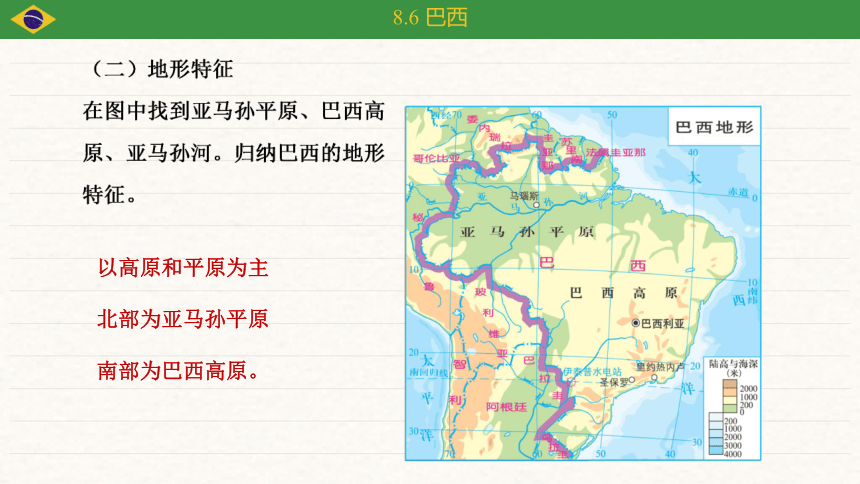 湘教版地理七年级下册 8.6 巴西 课件（共33张PPT）