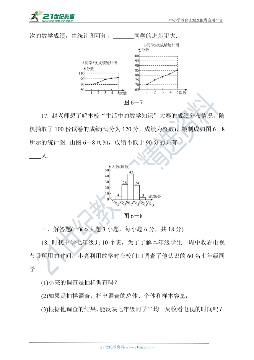 第六章 数据的收集与整理达标测试卷（含答案）