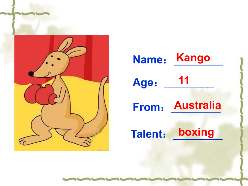 Unit8 Talent show Lesson6 课件（共14张PPT）