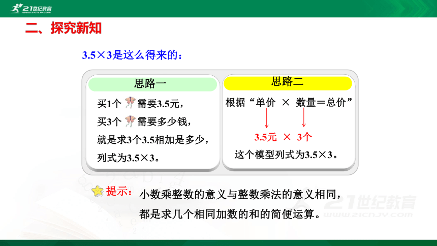 人教版五年级上册1.1 小数乘整数课件（30张PPT）