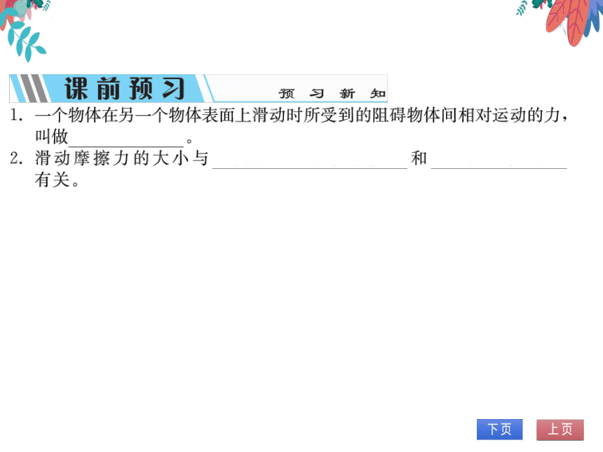 【沪科版】物理八年级上册 6.5 科学探究摩擦力  习题课件