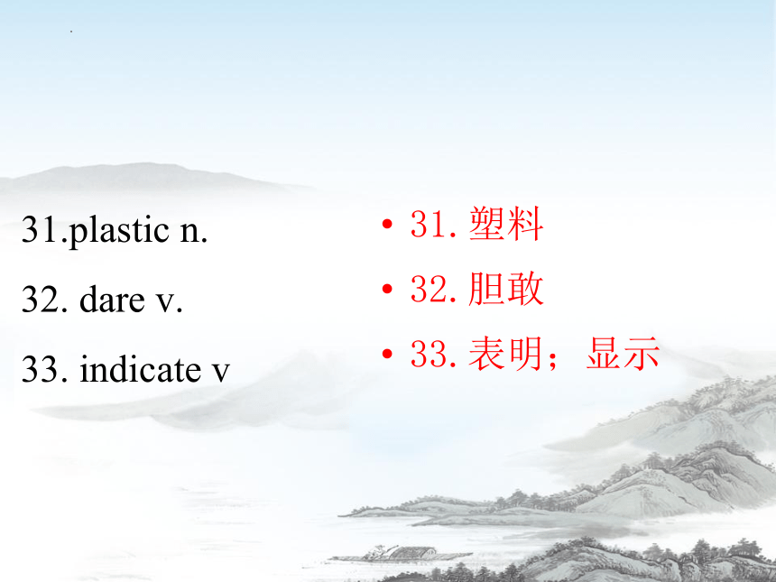 人教版（2019）  必修第三册  Unit 5 The Value of Money 单词短语一站过复习课件（31张）