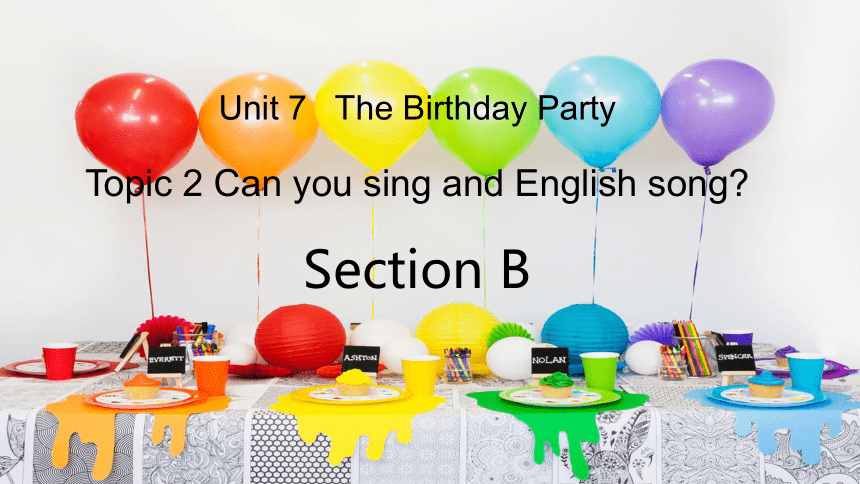 Unit 7 The Birthday Topic 2  SectionB课件(共22张PPT)2023-2024学年仁爱版七年级英语下册