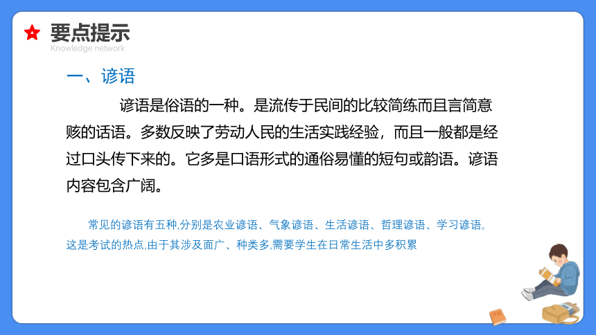 【必考考点】2021年小升初总复习专题六俗语谚语歇后语对联名言警句课件（共60张PPT）