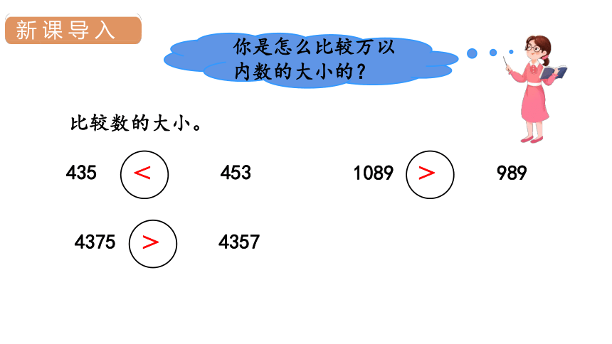 人教版 四年级数学上册1.4亿以内数的大小比较课件（14张PPT)