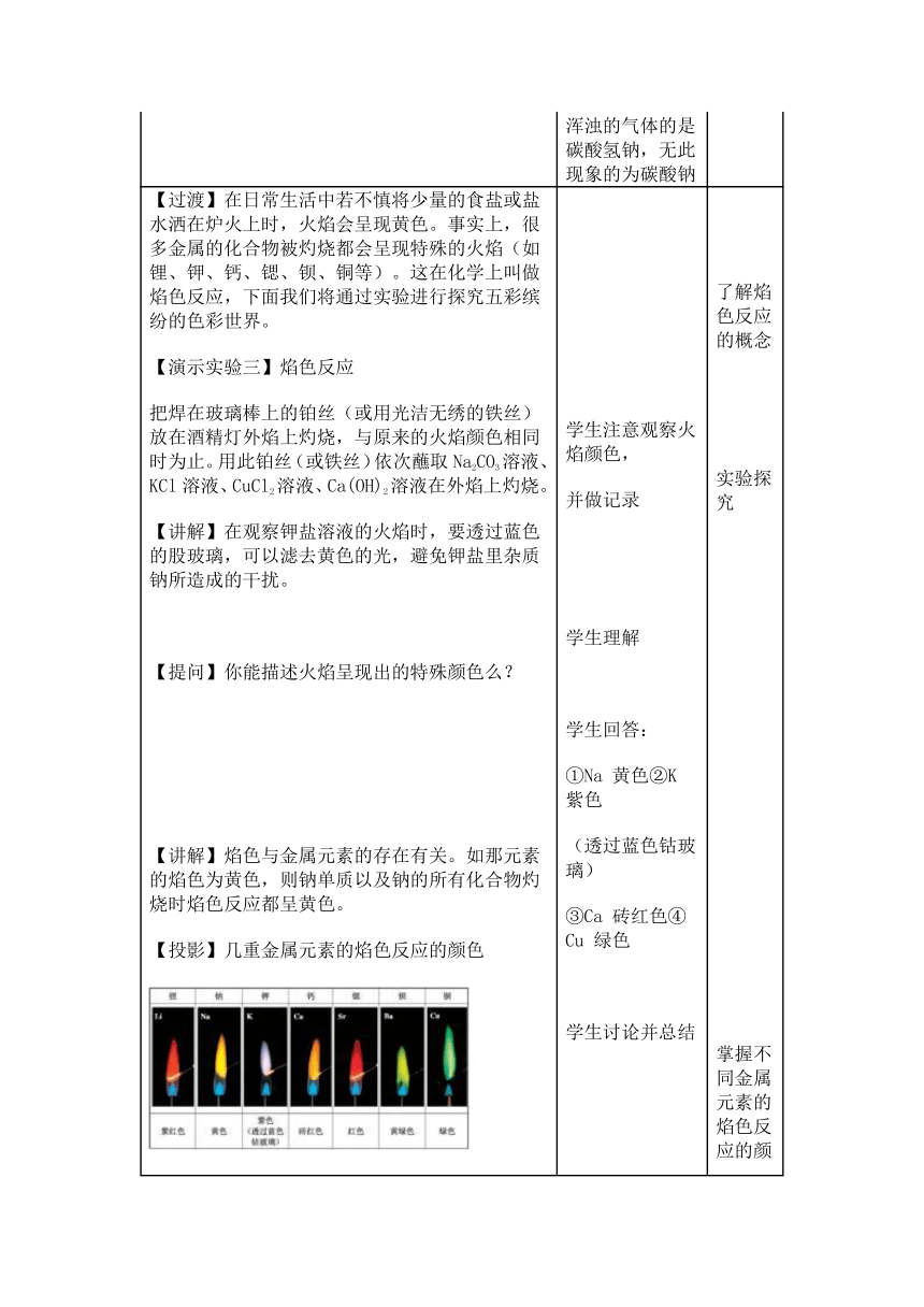 人教版（中职）化学通用类 1.3 几种重要的盐 教案