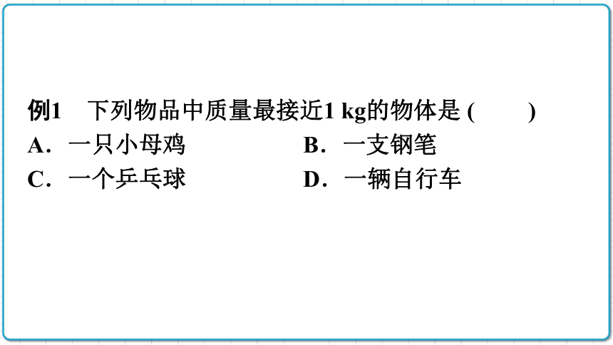 2021年初中物理人教版八年级上册 第六章 6.1 质量 课件(共28张PPT)