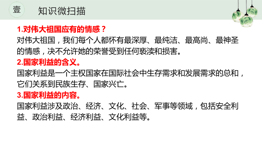 第四单元 维护国家利益  复习课件(共27张PPT)