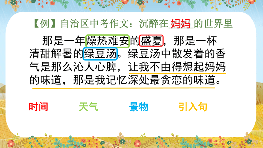 【备考2023】中考语文二轮记叙文写作专题：作文精彩开头 课件