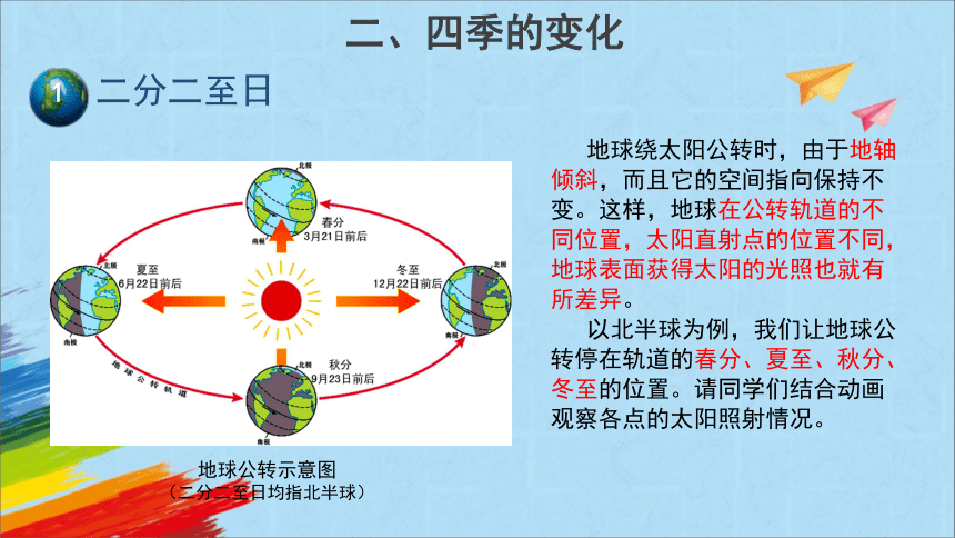 商务星球版七年级地理上册1.4《地球的公转》教学课件(共29张PPT)