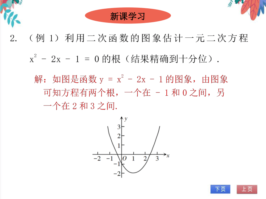 【北师大版】数学九(下) 2.5.2 二次函数与一元二次方程的关系（2） 同步练习本（课件版）