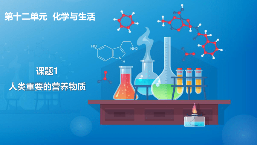 2020-2021学年人教版九年级化学新课课件 第十二单元 化学与生活 课题1 人类重要的营养物质（共28张PPT）