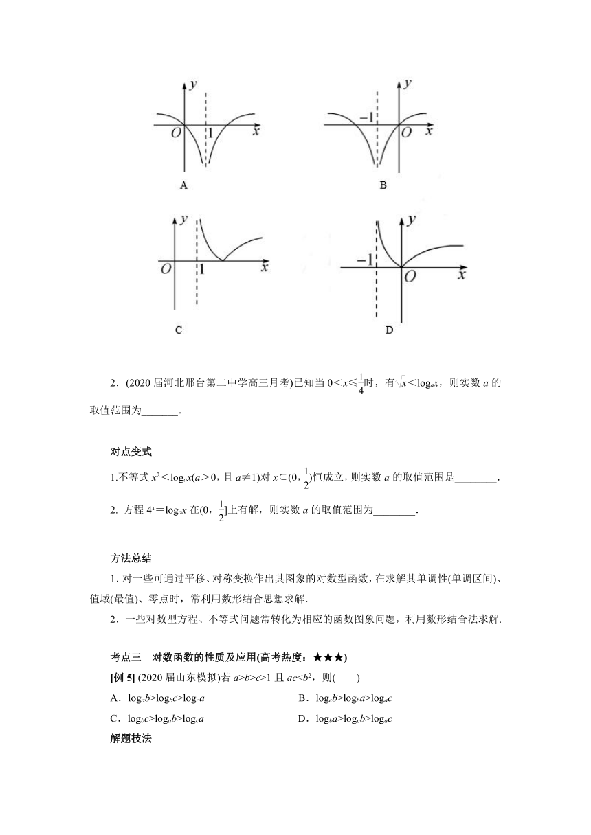 人教B版（2019）数学必修第二册综合复习：对数与对数函数 学案（含答案）