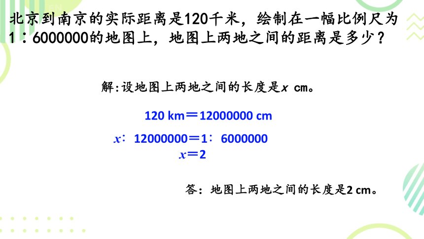 人教版六年级下册比例尺课件（20张PPT）