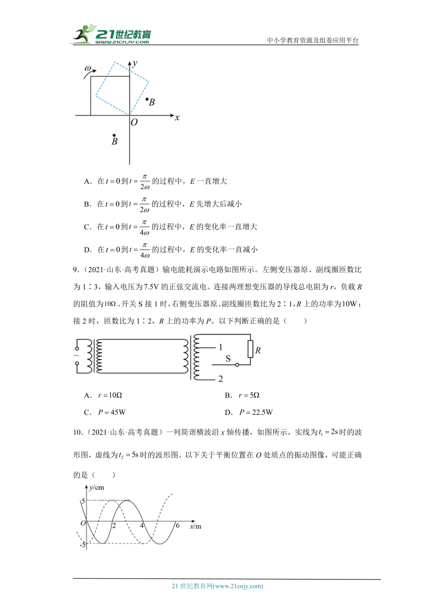 高考物理山东卷3年（2021-2023）真题汇编-多选题（有解析）