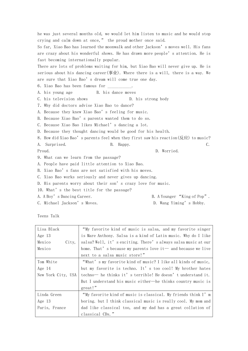 中考英语专项复习--阅读理解 人物传记与故事阅读类 (含答案解析）