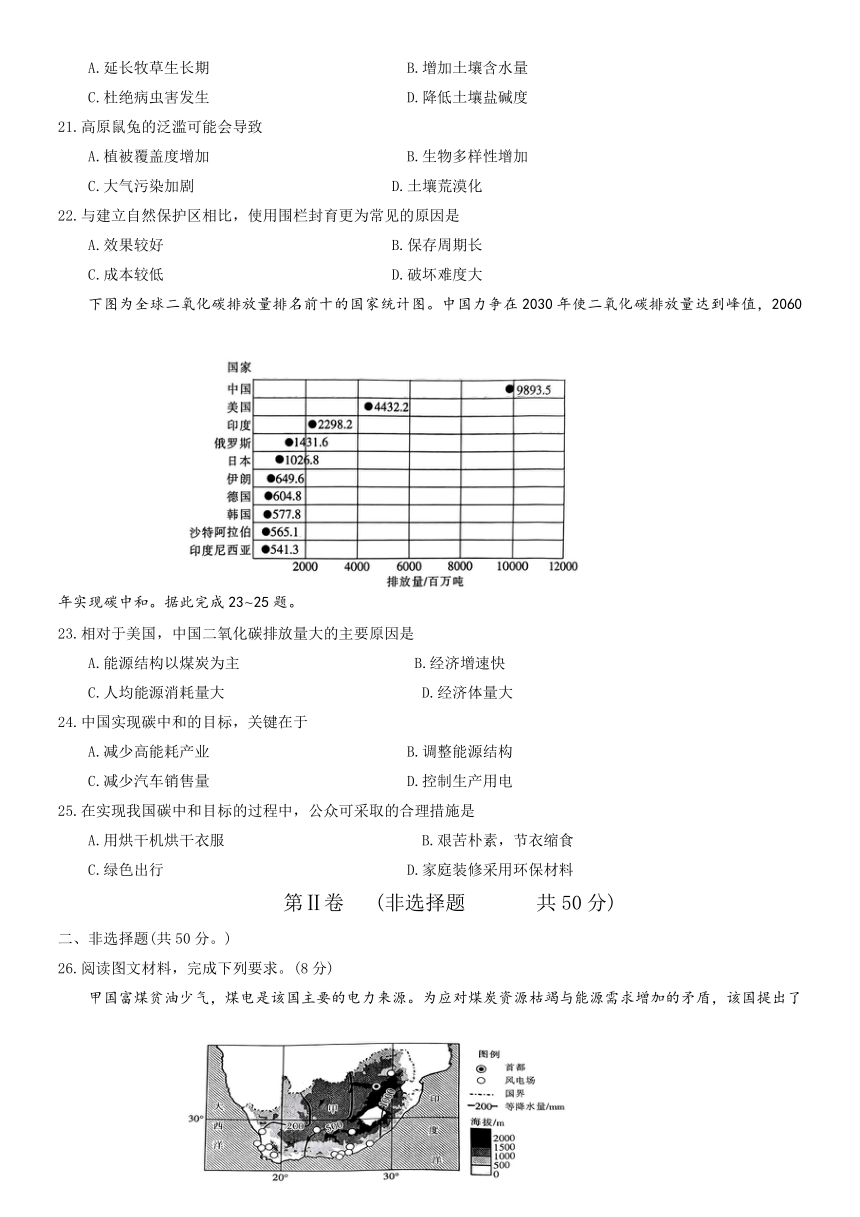 河南省洛阳市创新发展联盟2022-2023学年高二下学期5月阶段性考试地理试卷（解析版）