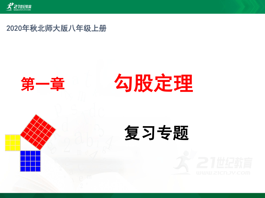 第一章 勾股定理回顾与思考课件(共26张PPT)