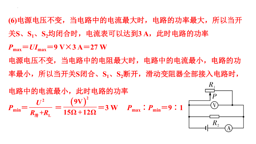 2024年甘肃省中考物理二轮专题复习 微专题 多开关与滑动变阻器结合的动态电路计算 课件(共28张PPT)