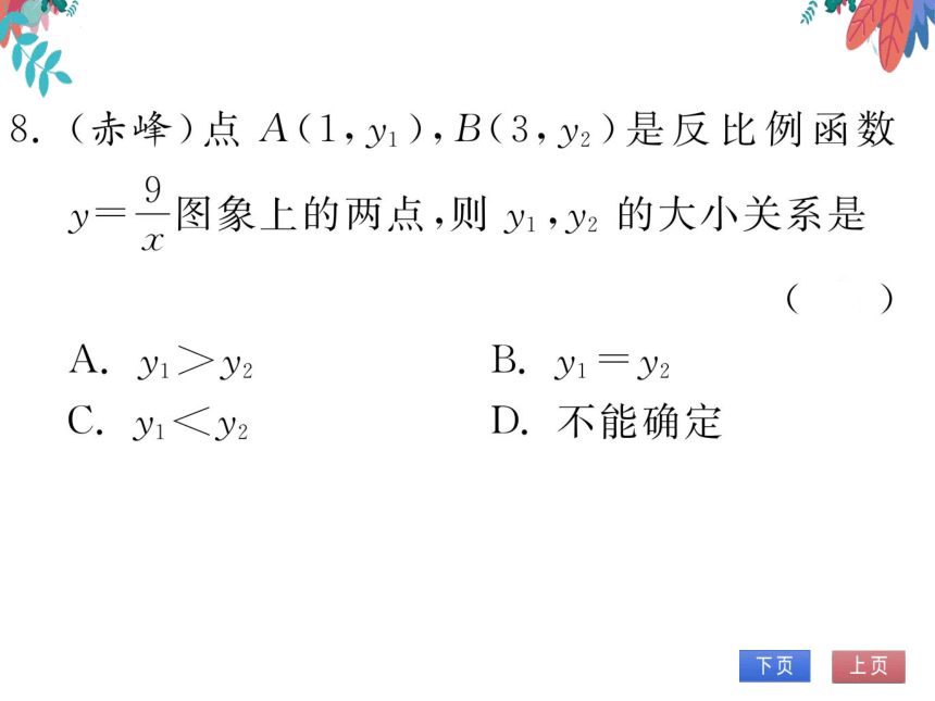 【沪科版】数学九年级上册 21.5 反比例函数 第2课时 习题课件