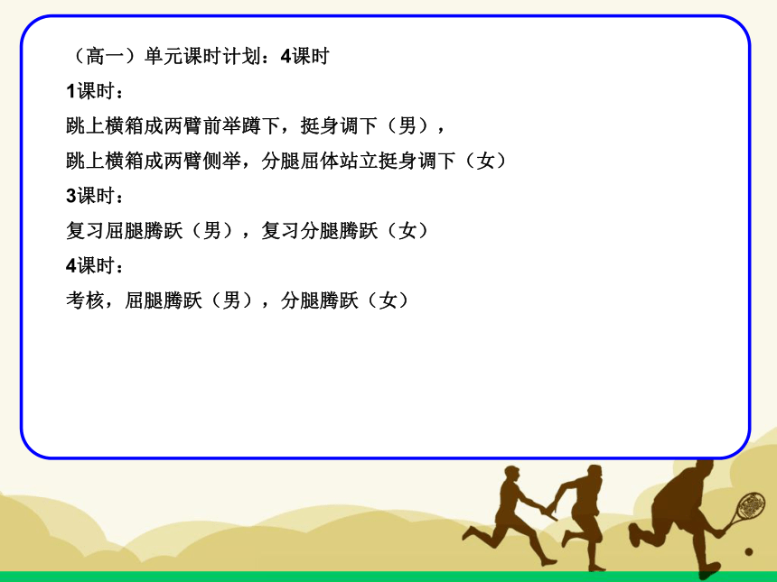 人教版七年级体育 7.4横箱屈腿腾越 说课  课件（28ppt)