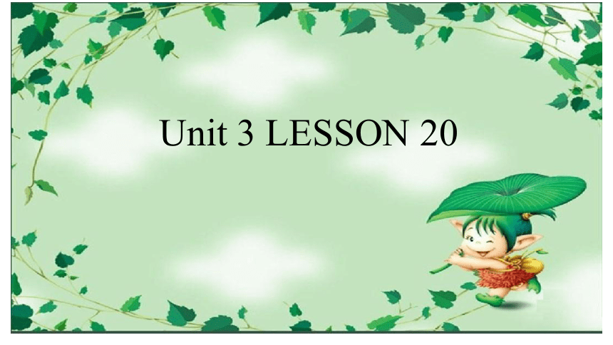 Unit 3 Weather Lesson 20 课件（共11张PPT）