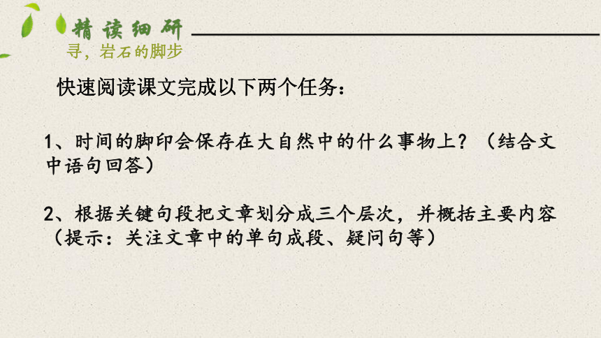 8 时间的脚印 课件（共19张PPT）