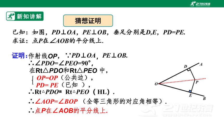 12.3角平分线的性质（2）  课件(22张ppt)