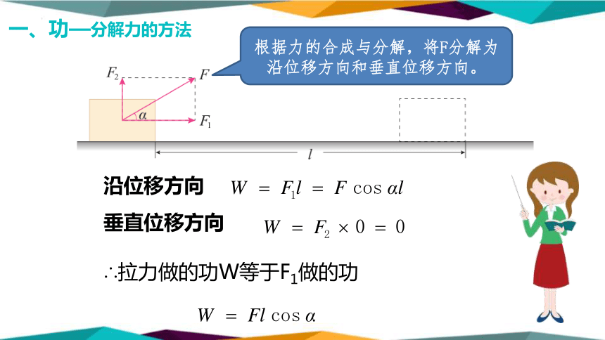 8.1.1功与功率-功课件-2022-2023学年高一下学期物理人教版（2019）必修第二册