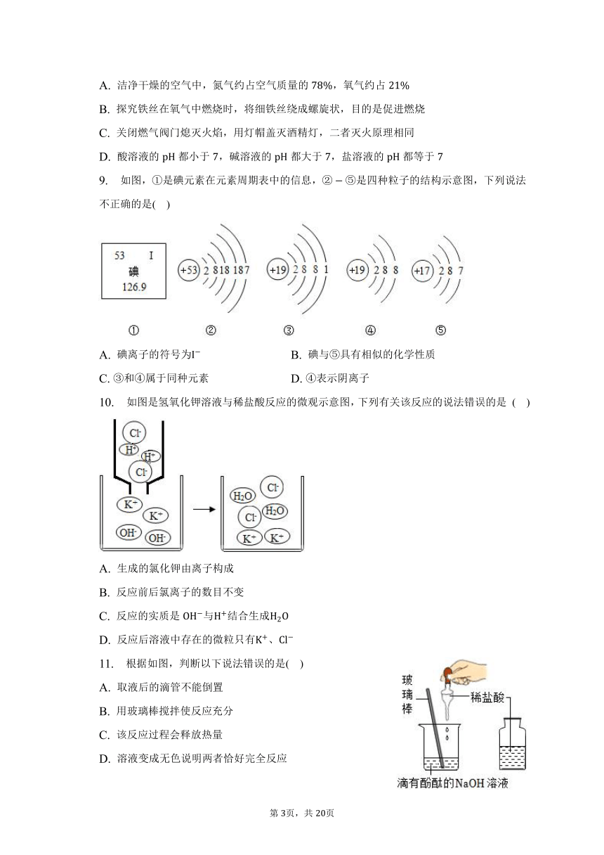 2023年广东省广州市白云实验学校中考化学一模试卷(含解析)