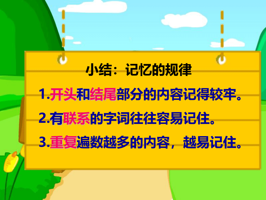 闽教版八年级心理健康教育 7训练你的记忆力 课件(共26张PPT)