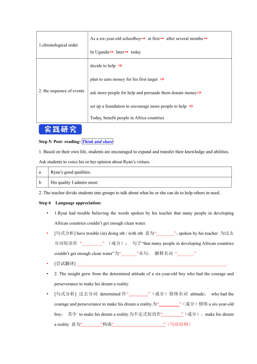 外研版（2019） 必修第三册 Unit 2 Making a differenceStarting out & Understanding ideas 导学案（1）