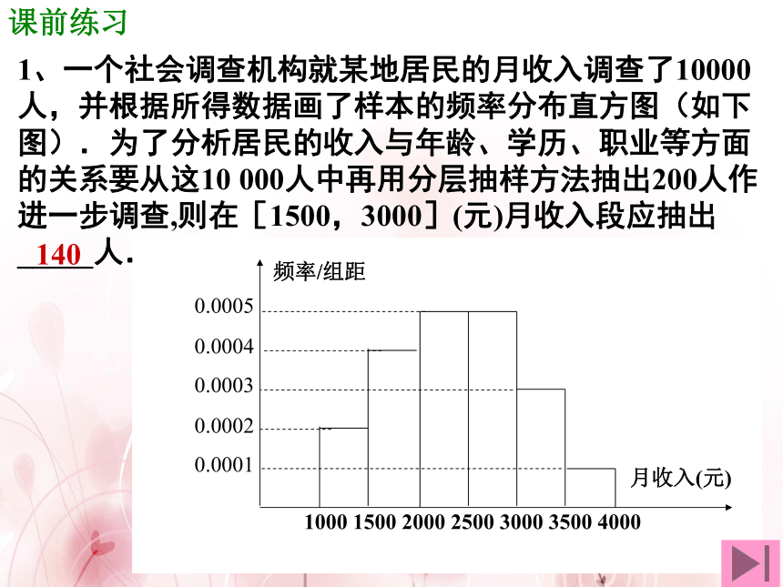 高中数学人教A版必修3课件-2.2.2用样本的数字特征估计总体的数字特征(1)（28张PPT）