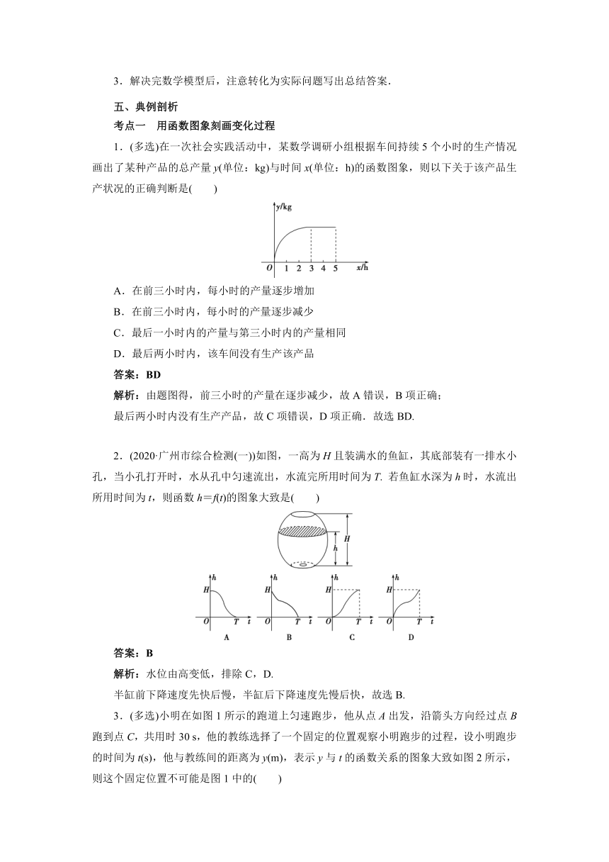 人教B版（2019）数学必修第二册期中复习：函数模型及其应用 教案