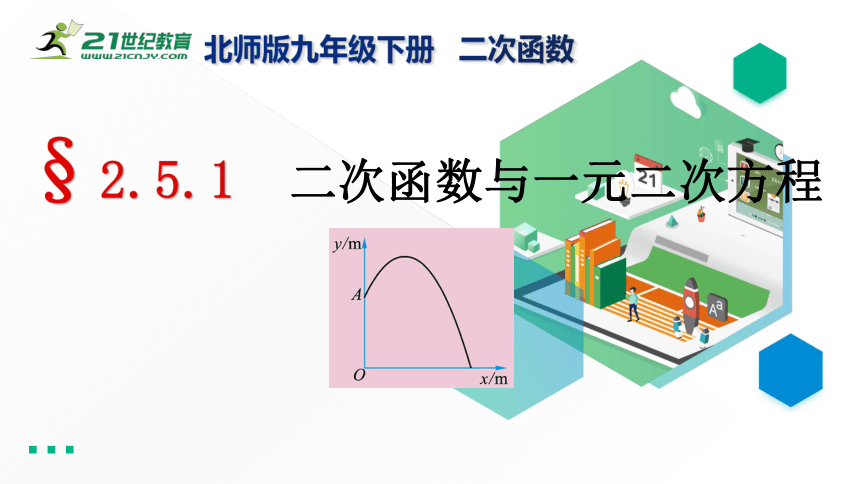 2.5.1 二次函数与一元二次方程的关系 课件（共24张PPT）