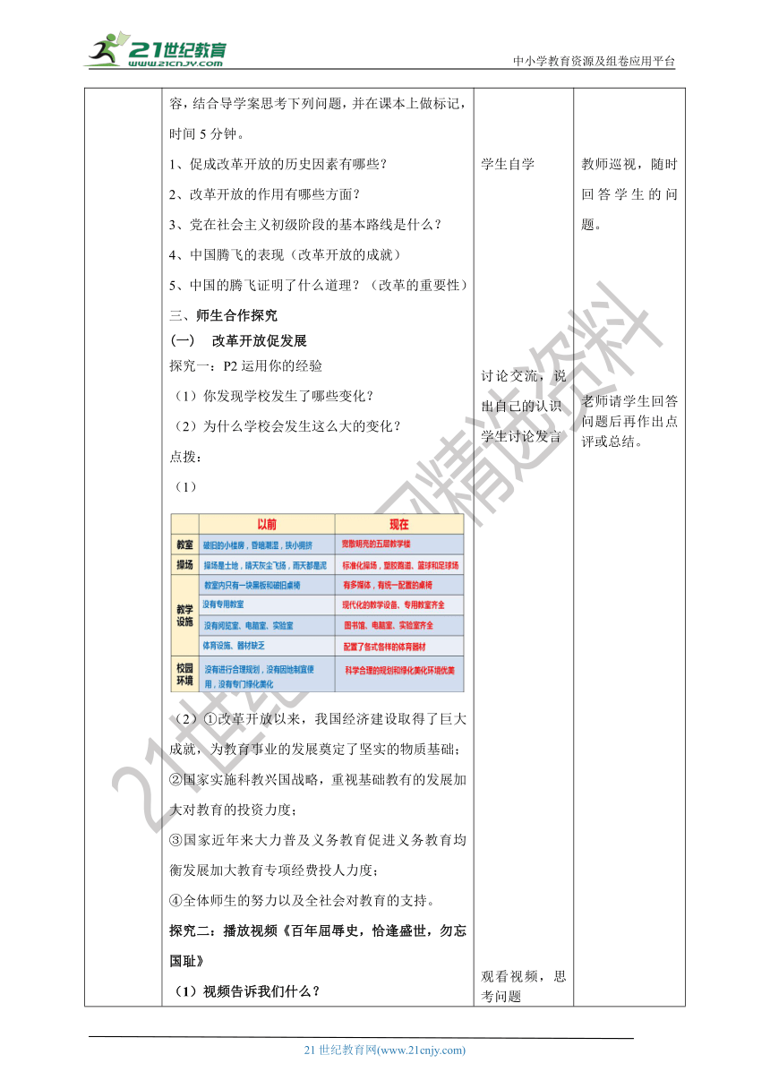 【核心素养目标】1.1《坚持改革开放》教学设计