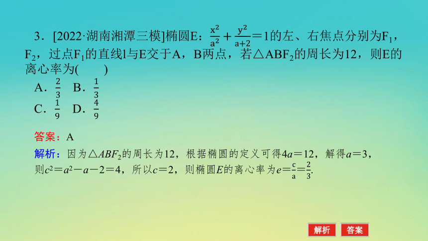 2023届考前小题专攻 专题六 解析几何 第二讲 圆锥曲线的方程与性质 课件（共42张PPT）