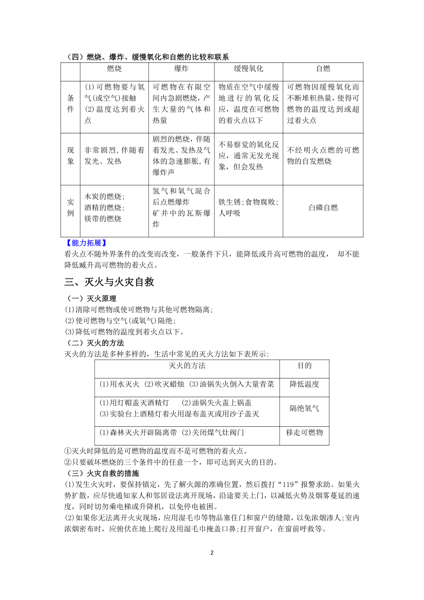 【快人一步】浙教版2022-2023学年寒假八（下）科学讲义（十七）：氧化和燃烧【wrod，含答案】