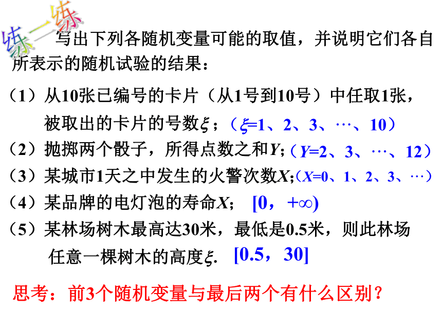 高中数学人教A版选修2-3第二章：2.1离散型随机变量及其分布列课件（27张PPT）